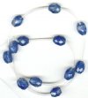 1 12x10mm Blueberry Quartz Faceted Oval
